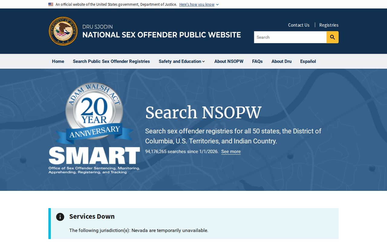 Powhatan County sex offender lookup through the national NSOPW search
