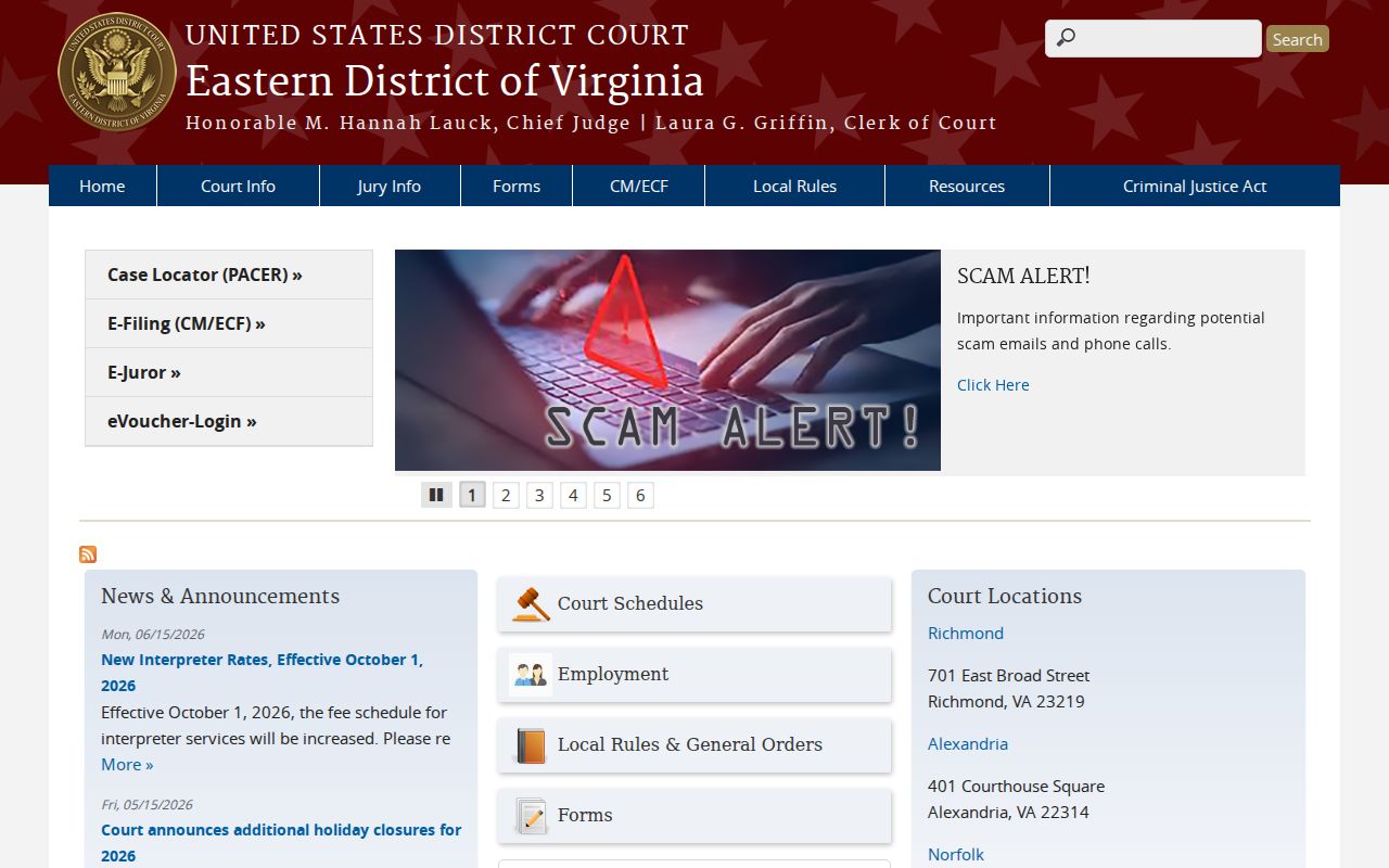 Powhatan County sex offender lookup context in the Eastern District of Virginia